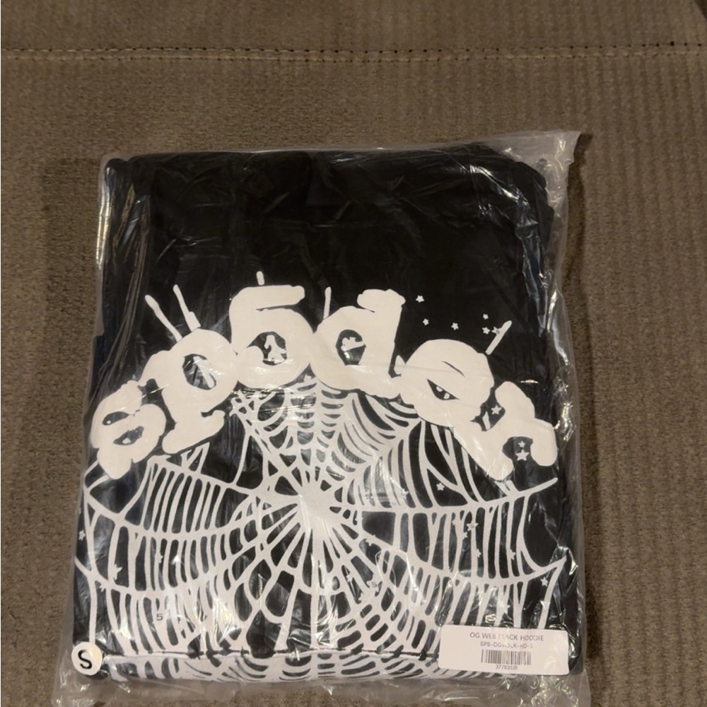 Black OG sp5der hoodie
